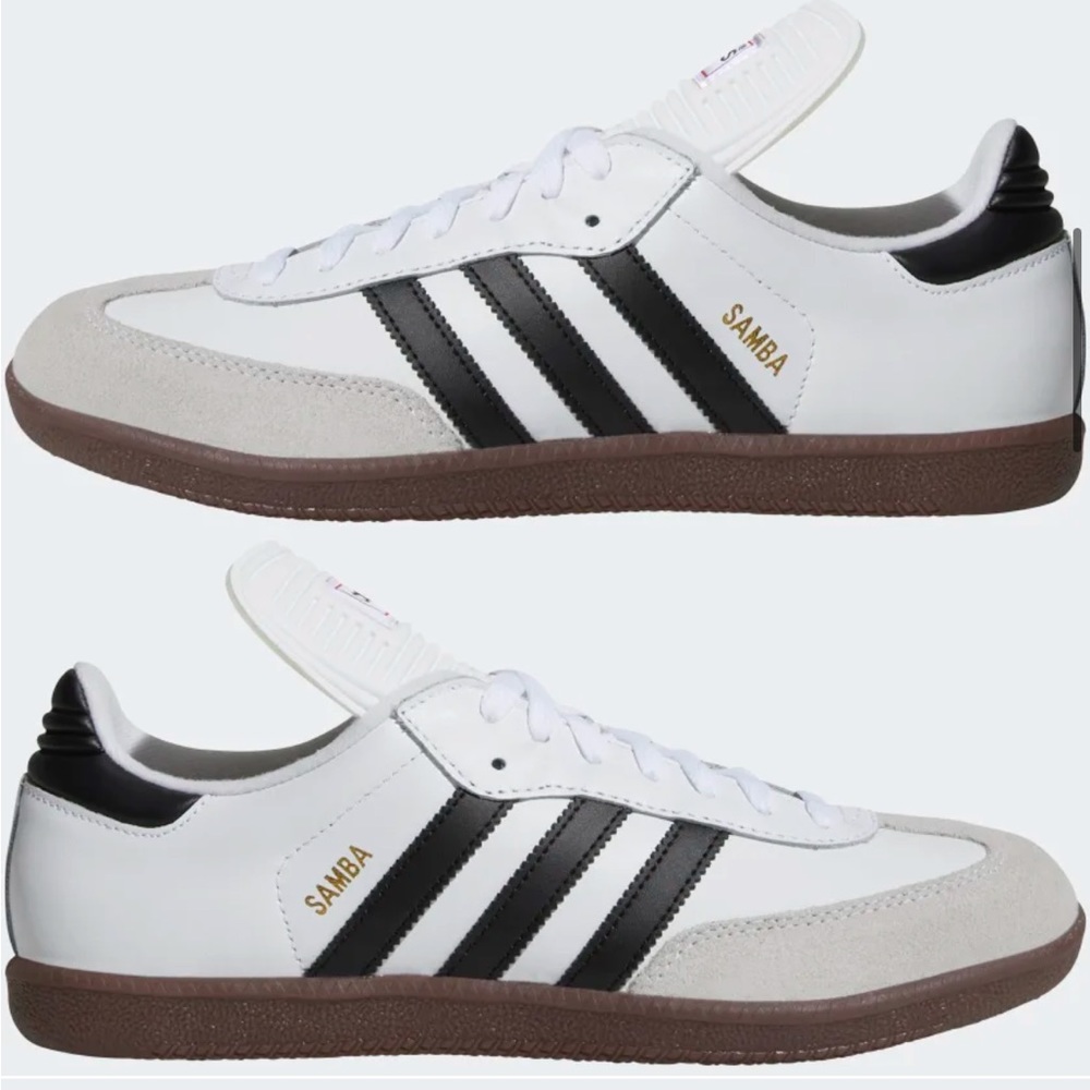 Adidas Samba Sneaker - white/black US Size 8